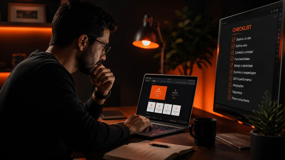 Checklist para criar um site